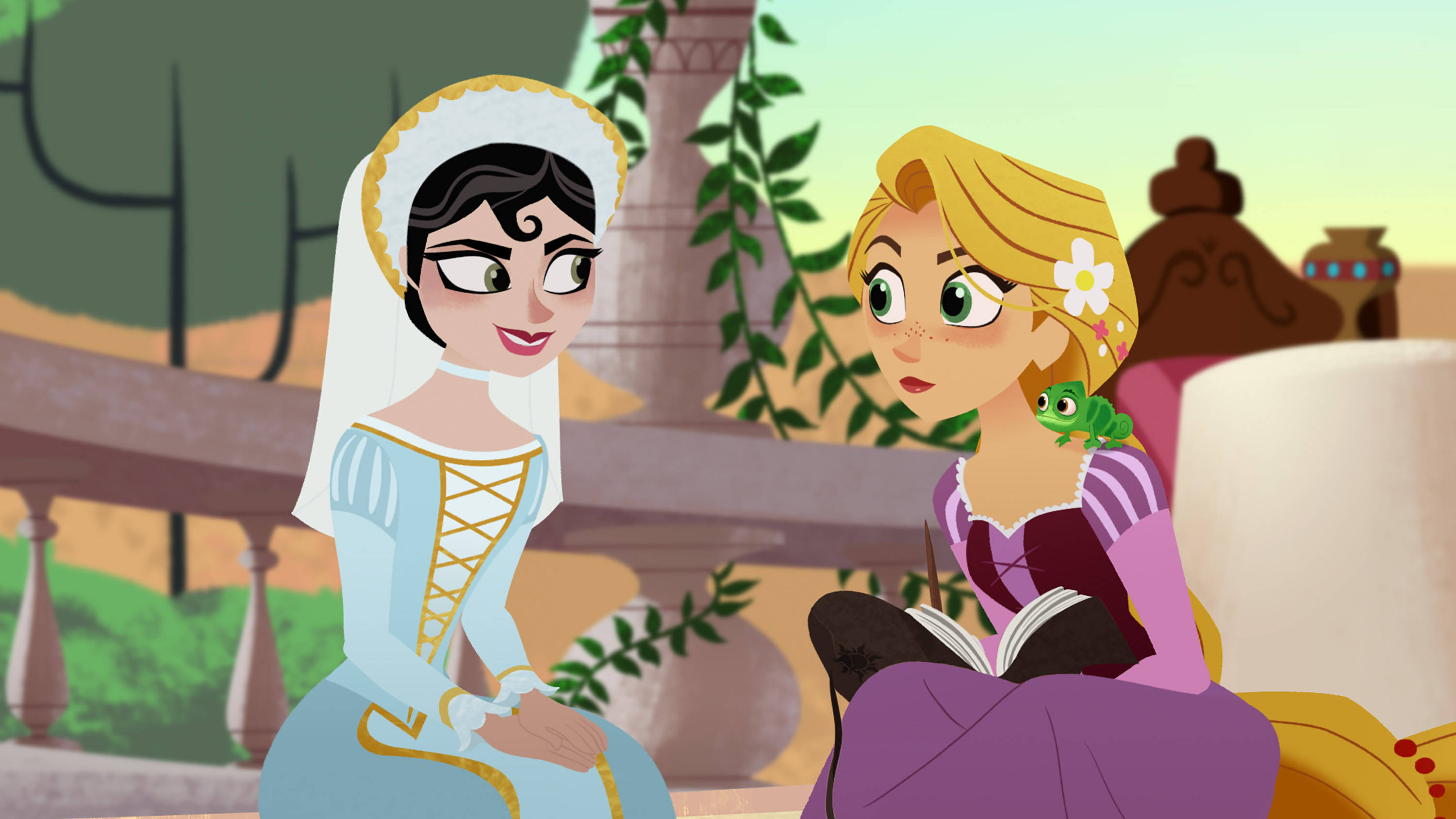 Tangled the series. Кассандра Рапунцель. Лунная Кассандра Рапунцель.